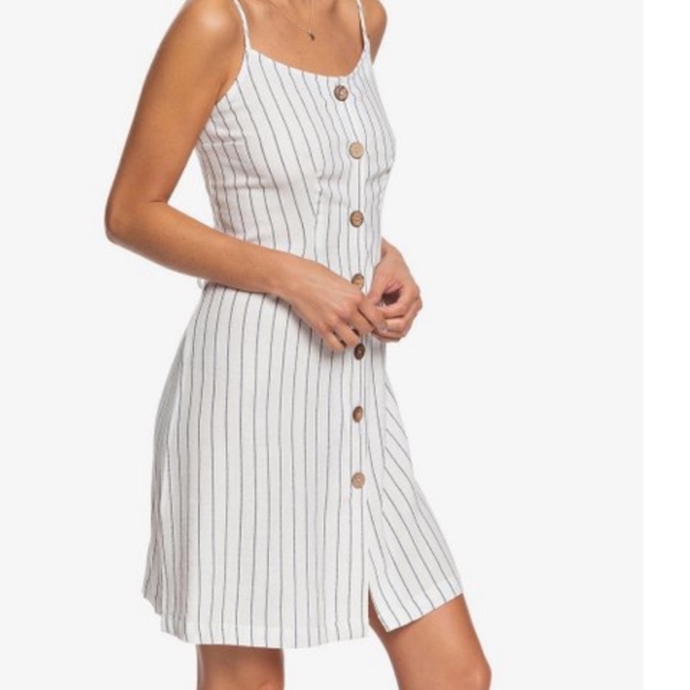 NWT Roxy Striped Strappy Dress - M